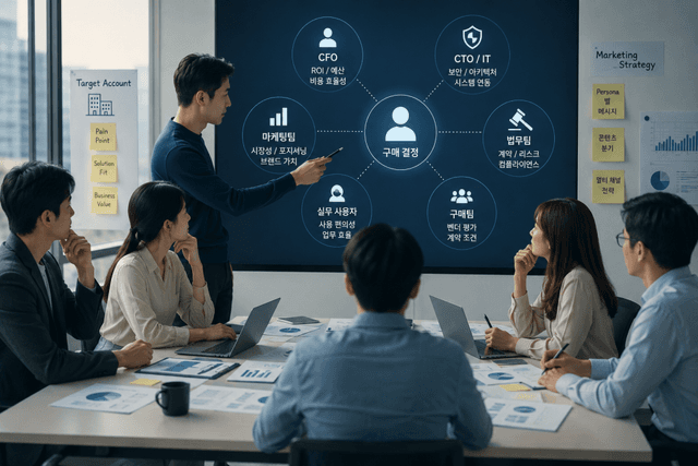 다양한 의사결정자를 움직이는 B2B 마케팅 전략